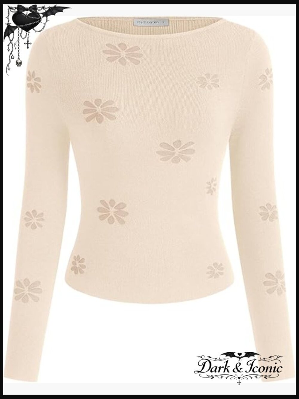 Slim Fit Cropped Sweater Long Sleeve Lightweight Knit Boat Neck Pullover